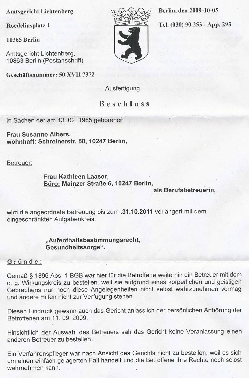 Betreuung