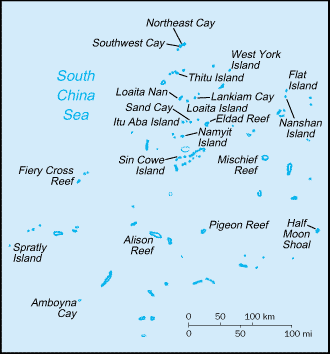 Map of Spratly Islands