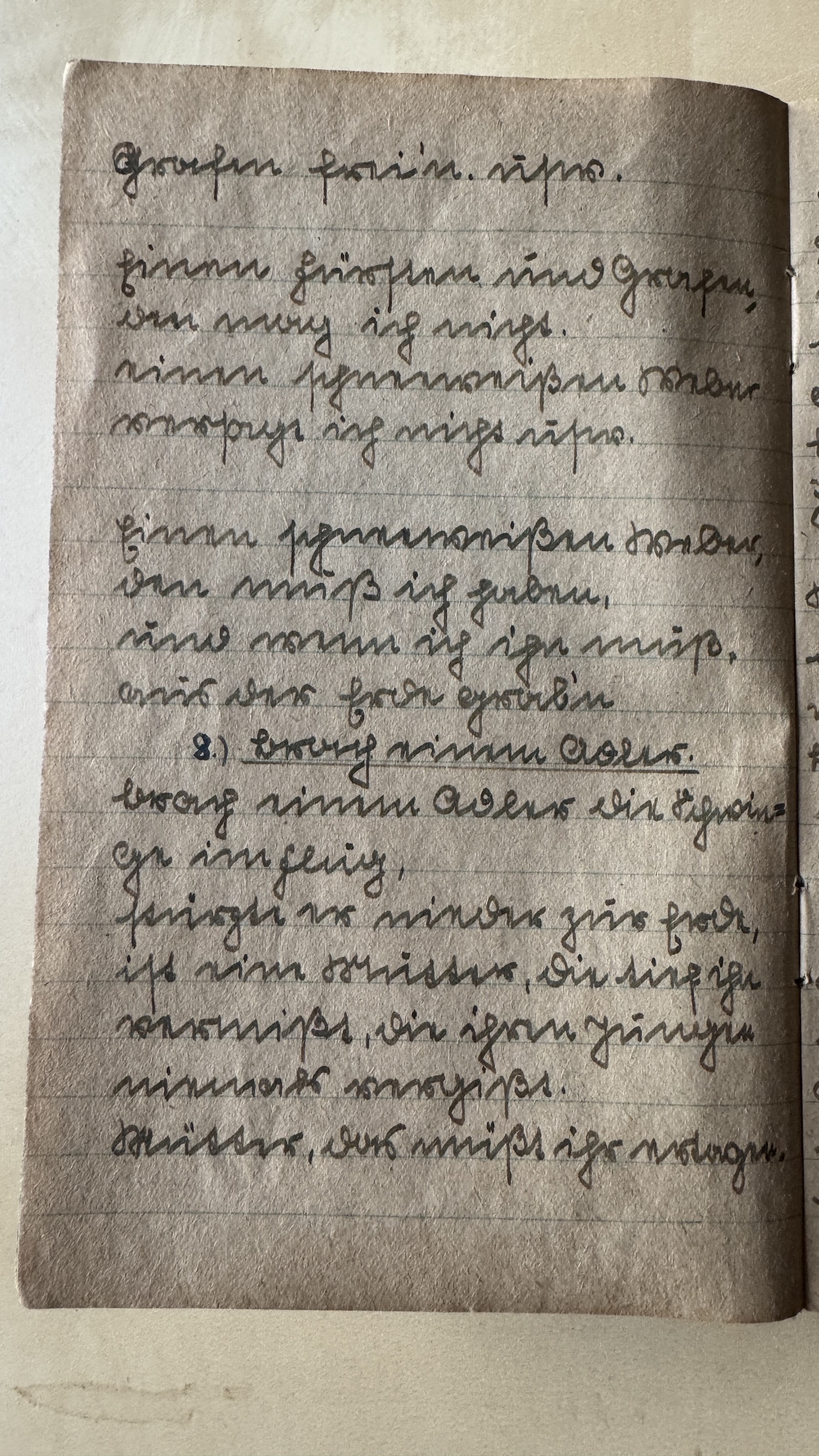 Original Liederbuch Seite 008