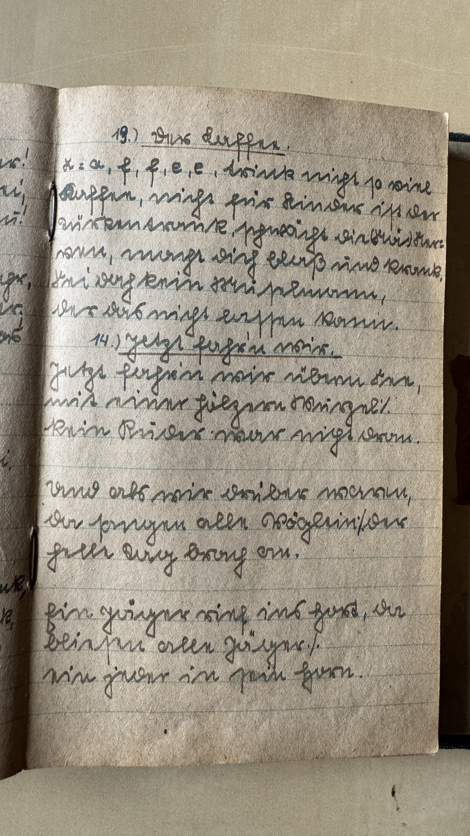 Original Liederbuch Seite 013