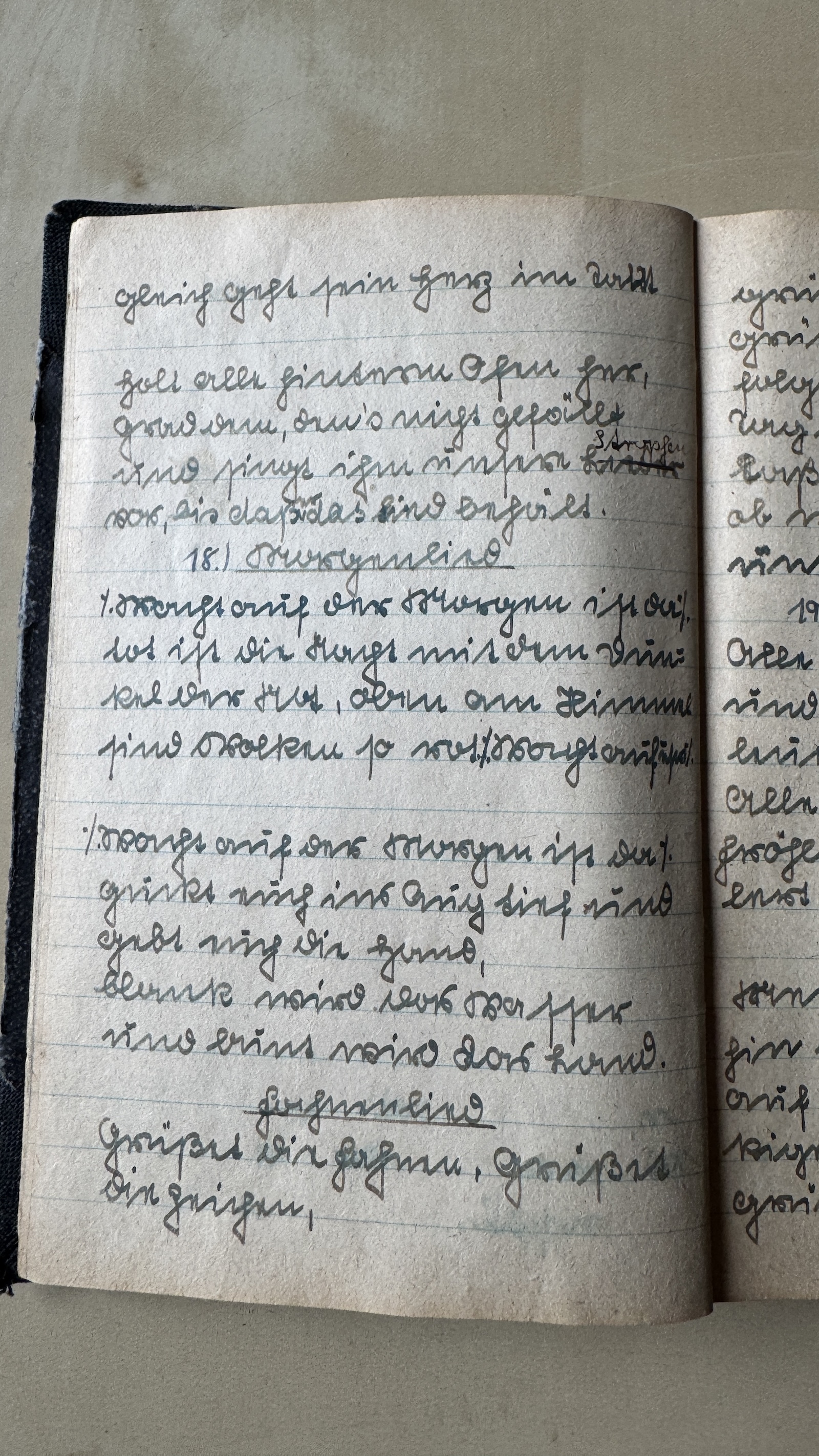 Original Liederbuch Seite 018