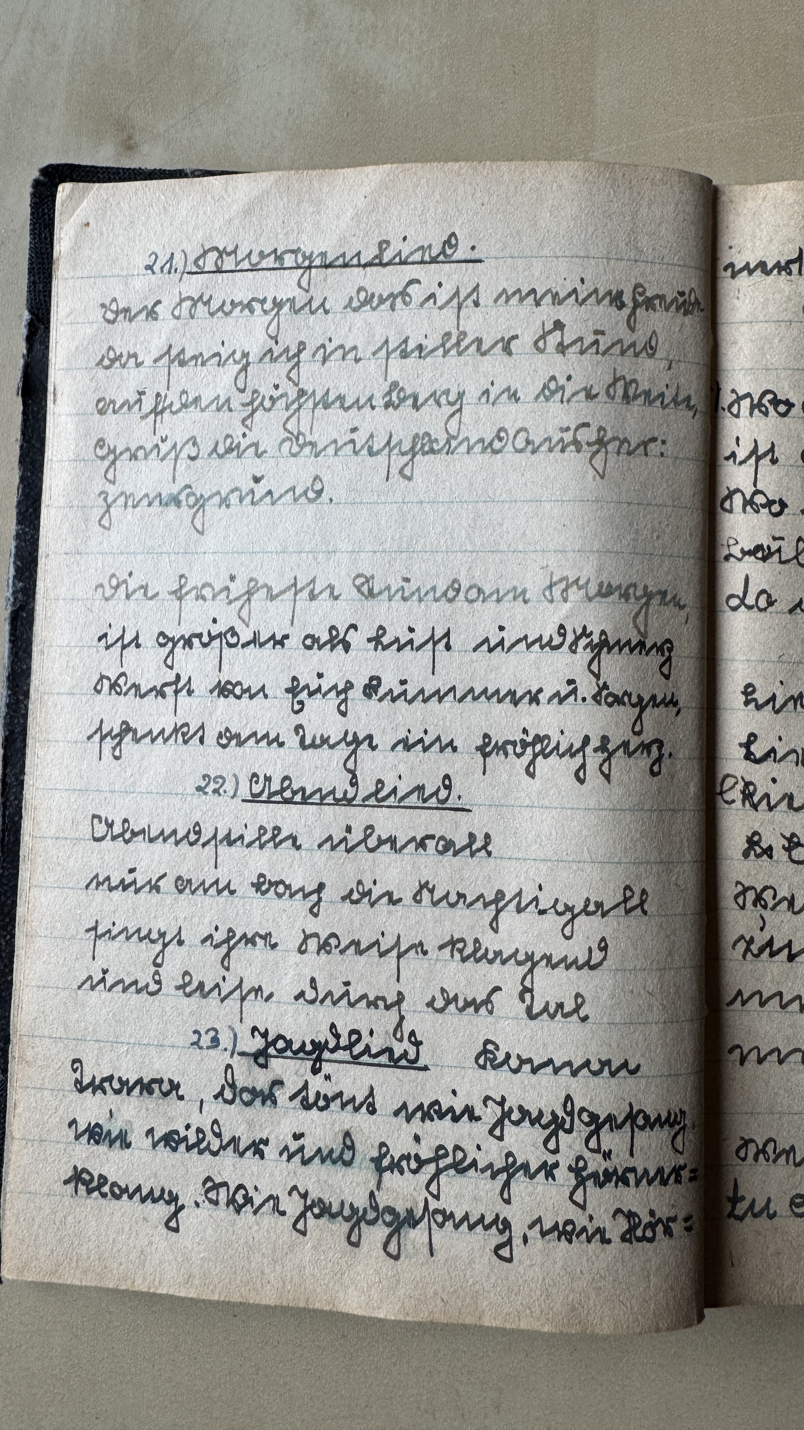 Original Liederbuch Seite 022