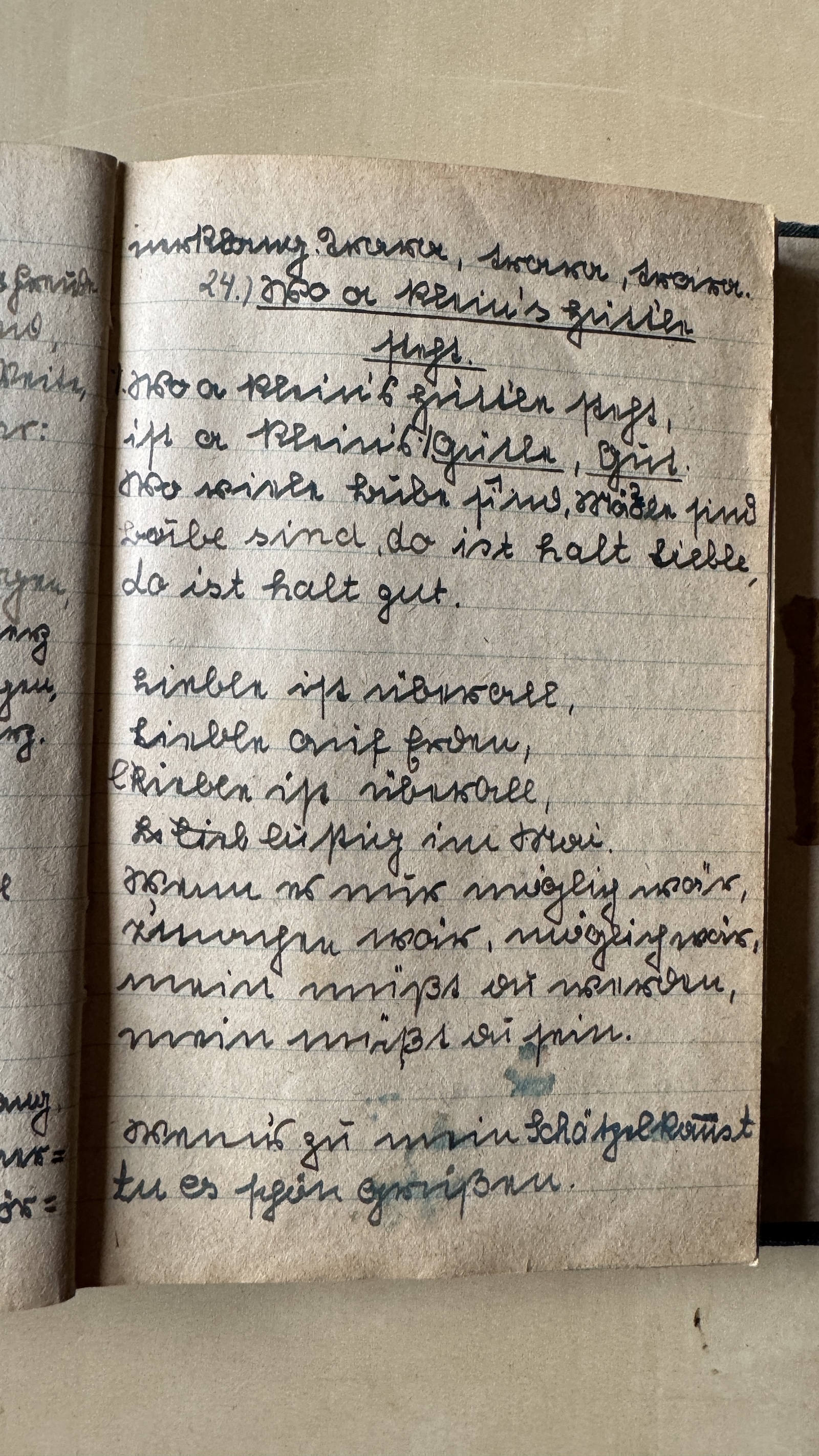 Original Liederbuch Seite 023