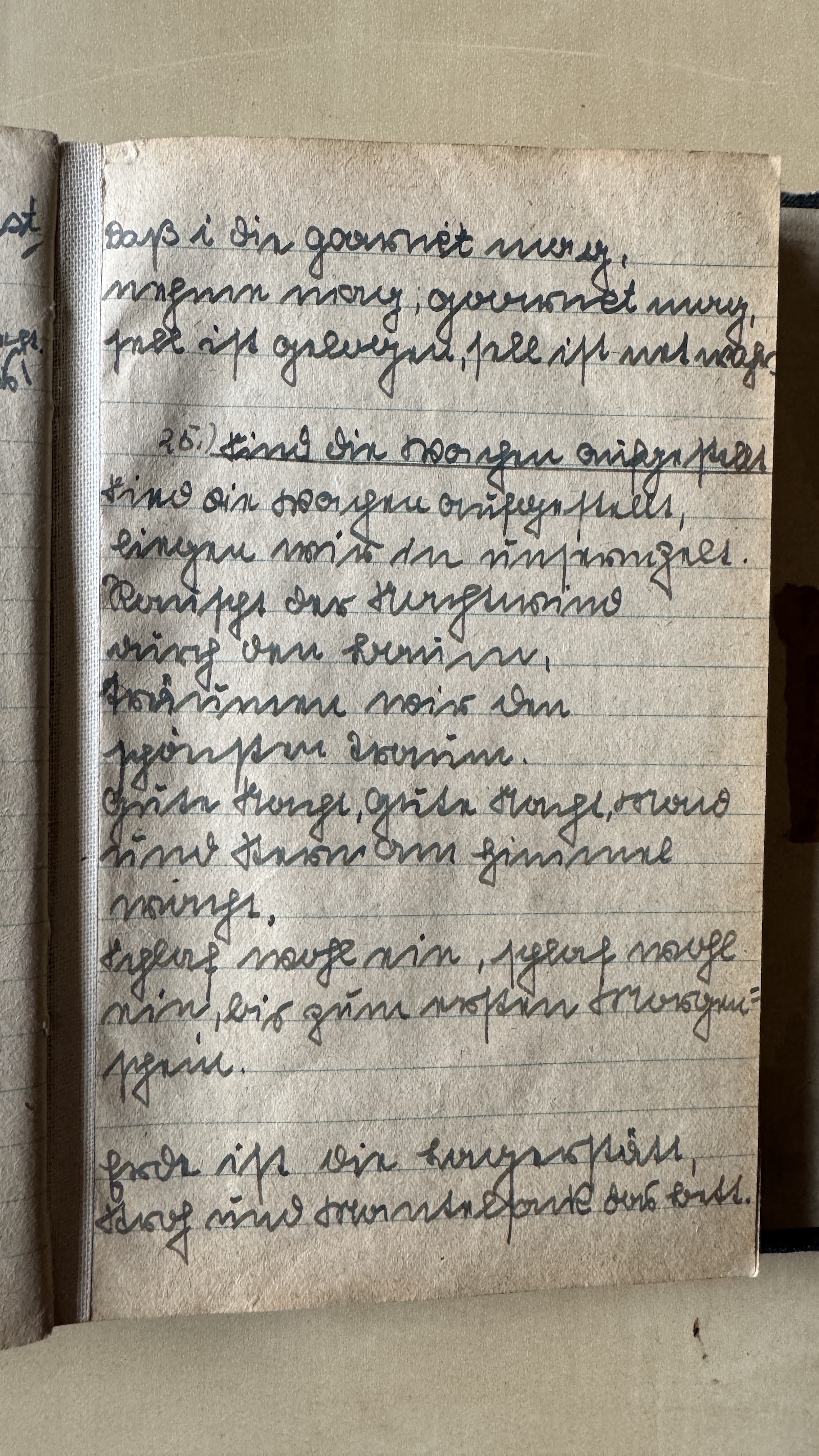 Original Liederbuch Seite 025