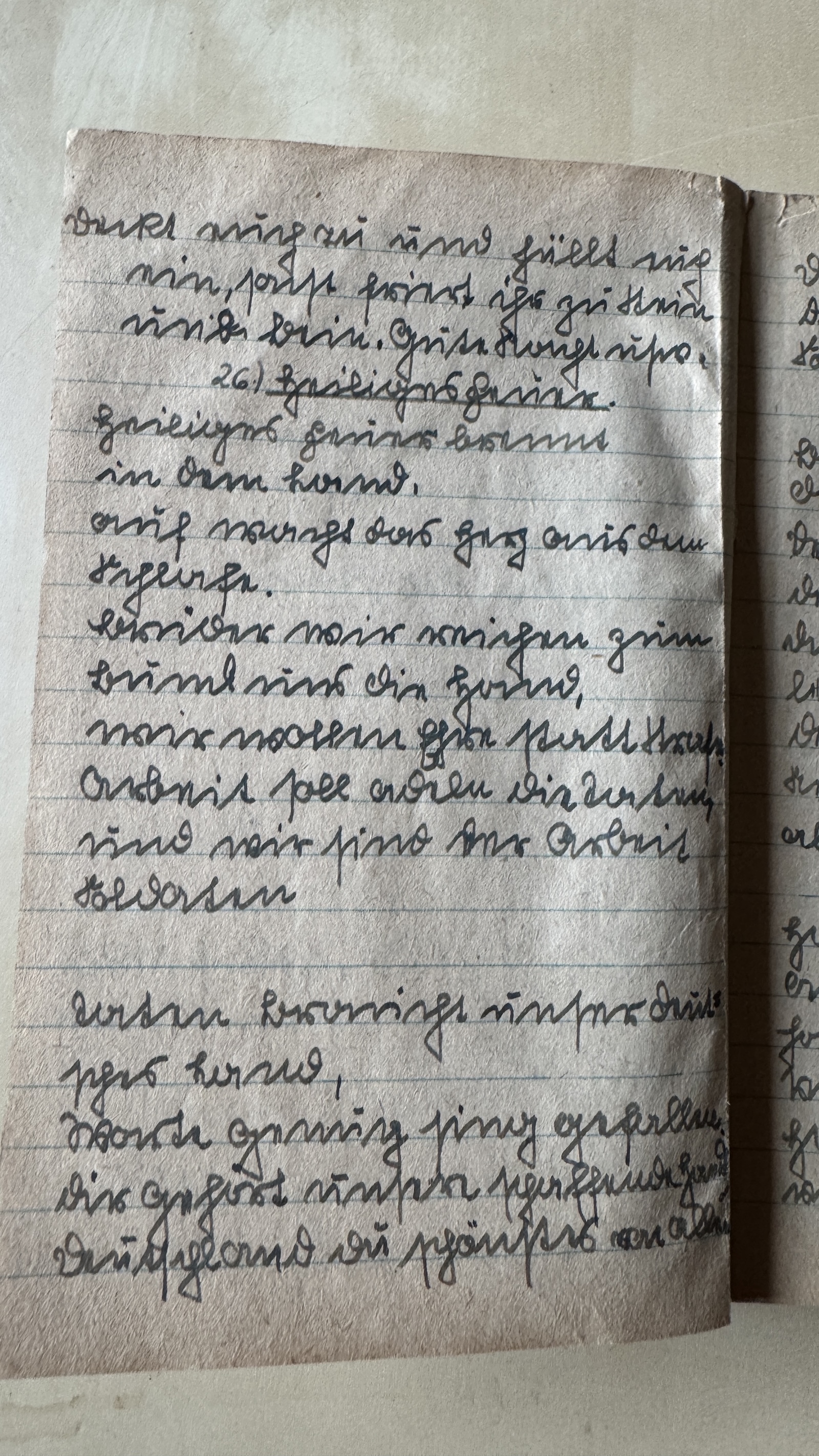 Original Liederbuch Seite 026