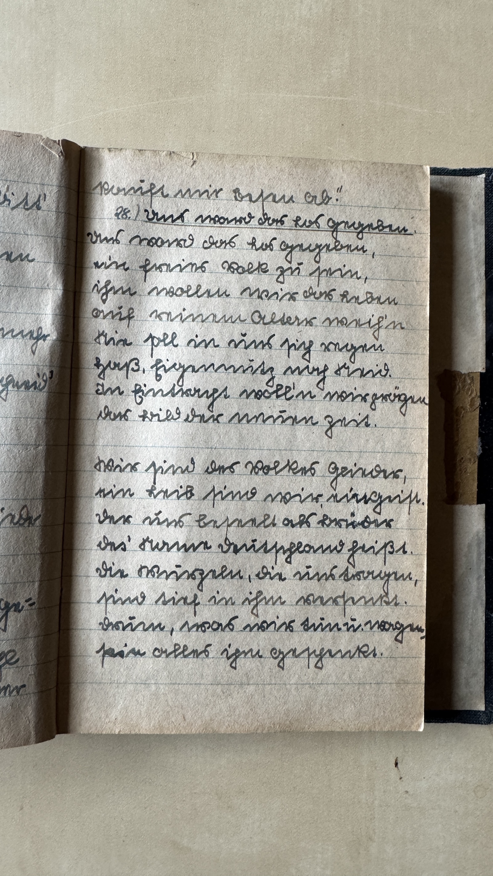 Original Liederbuch Seite 029