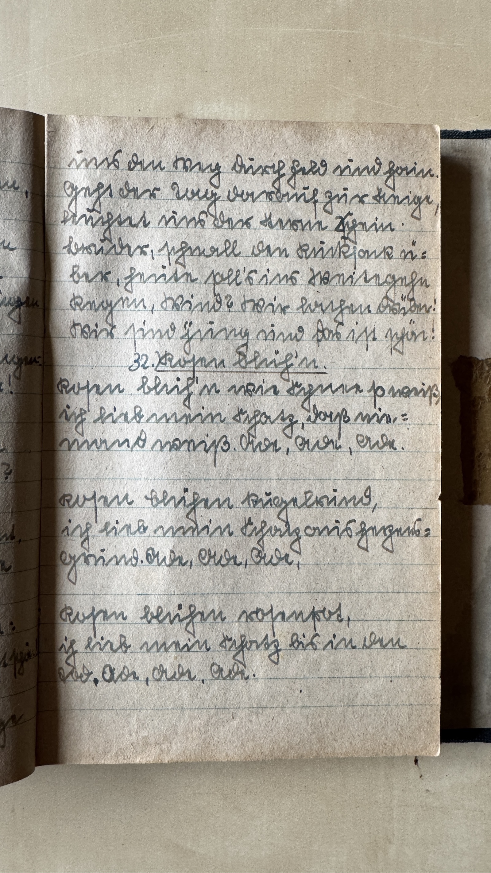 Original Liederbuch Seite 035