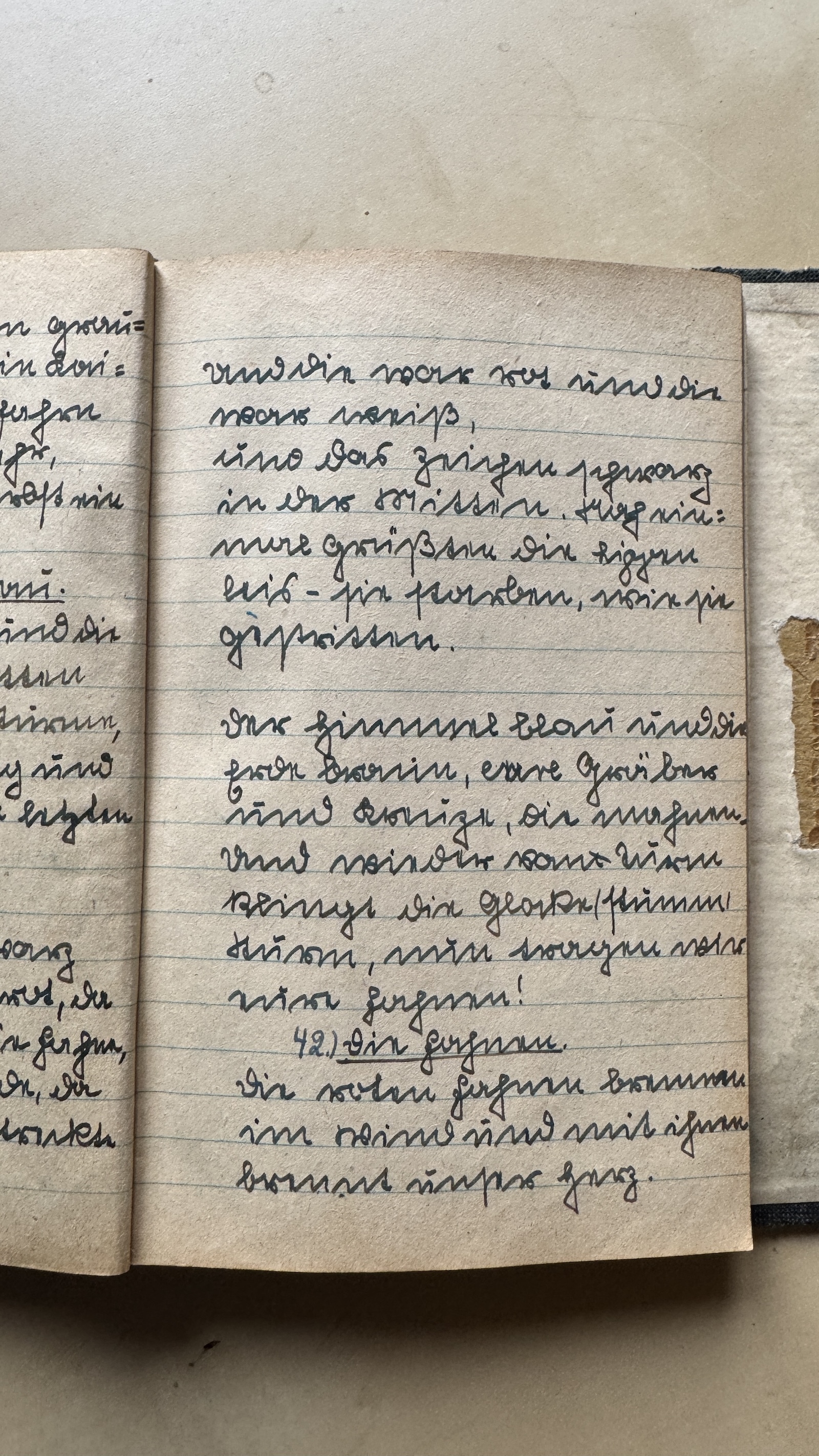 Original Liederbuch Seite 049