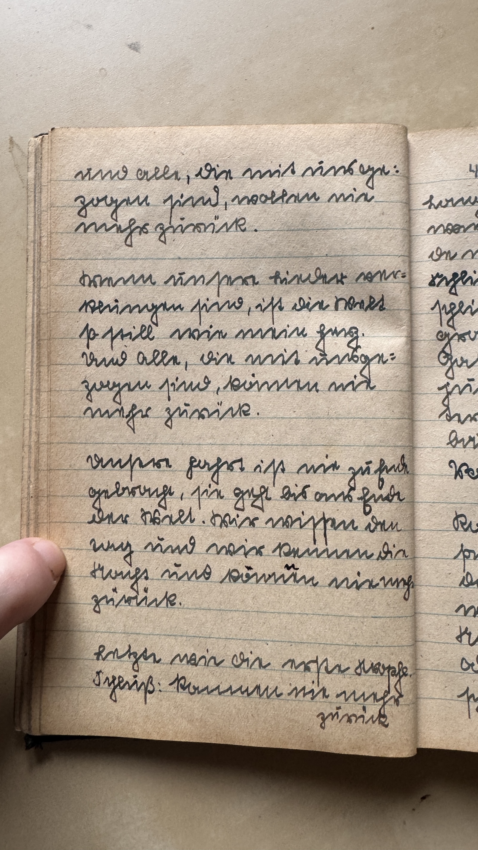 Original Liederbuch Seite 050