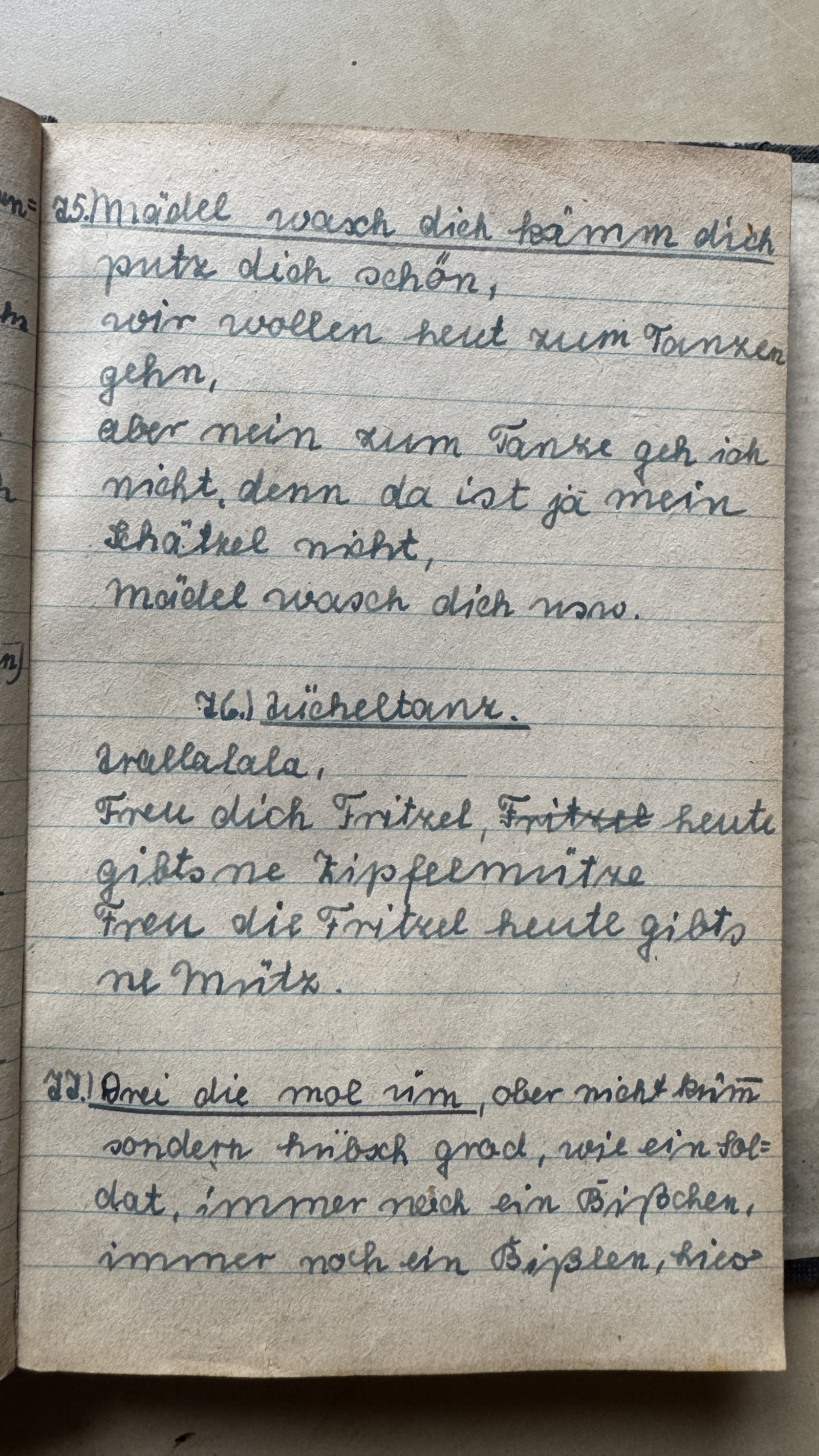 Original Liederbuch Seite 082