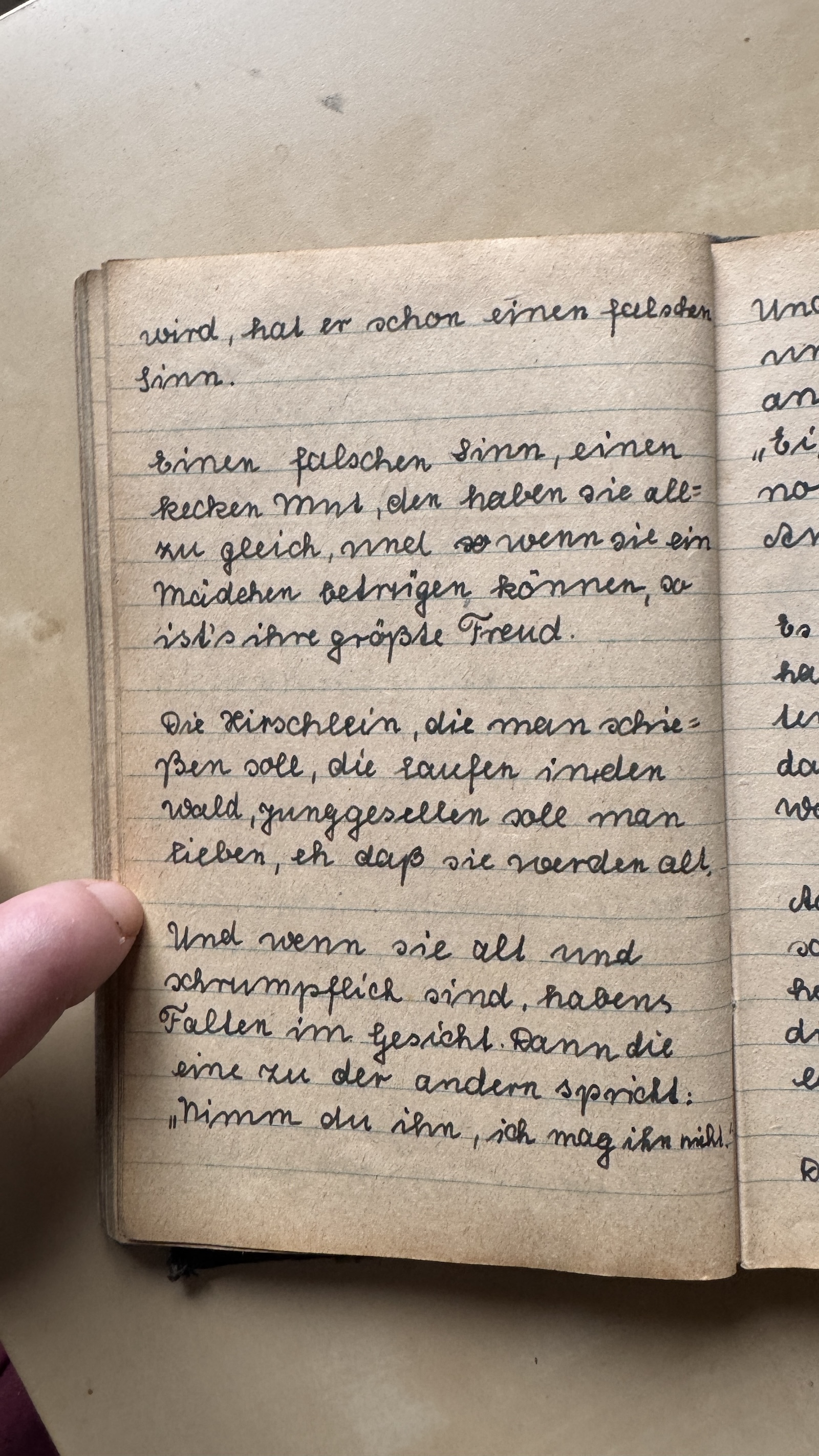 Original Liederbuch Seite 087