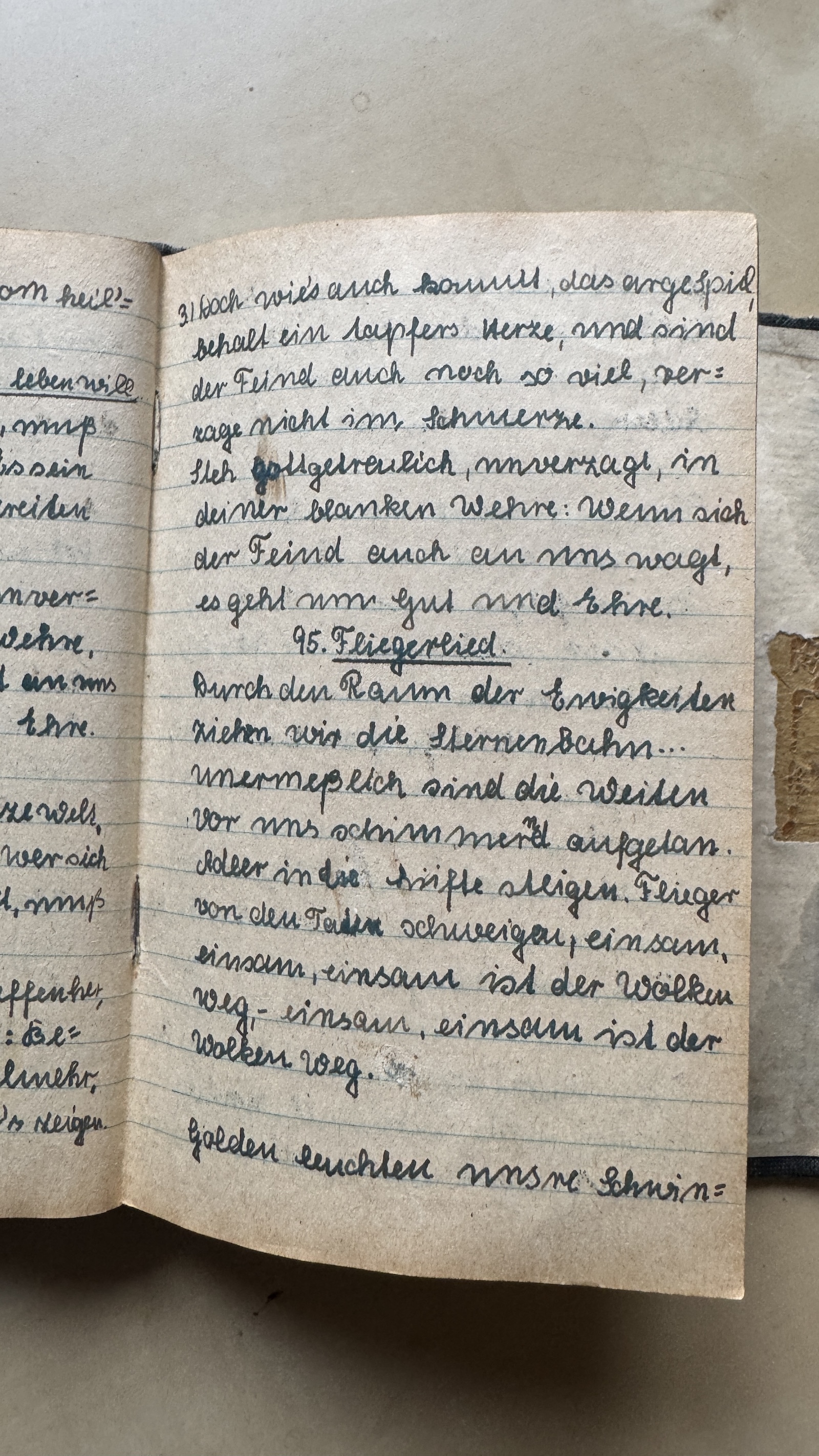 Original Liederbuch Seite 098