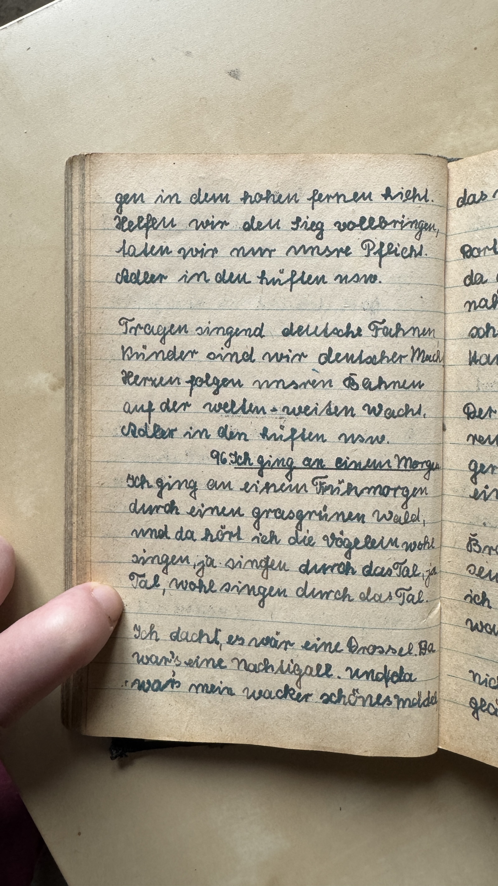 Original Liederbuch Seite 099