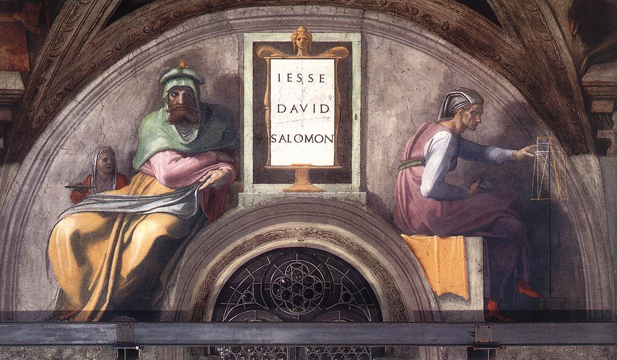 Lünette Isai, David und Salomo