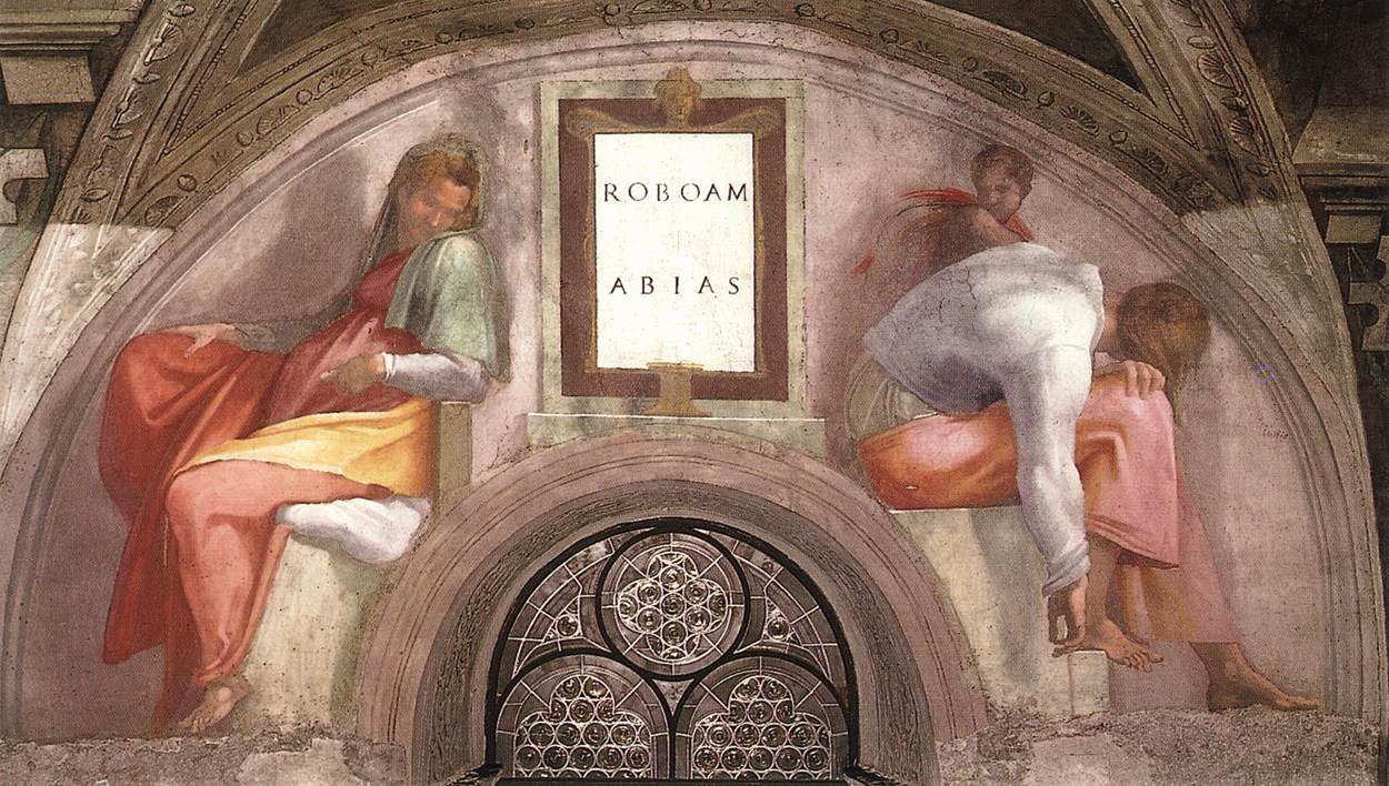 Lünette Rehabeam und Abija