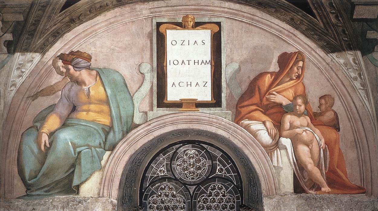 Lünette Uzzija, Jotam und Ahas