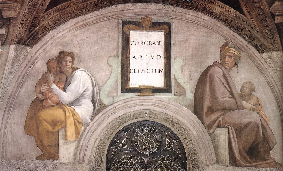 Lünette Zerubbabel, Abiud und Eliakim