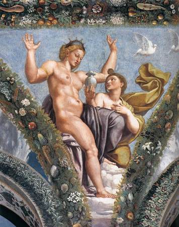Psyche überreicht Venus das Gefäß