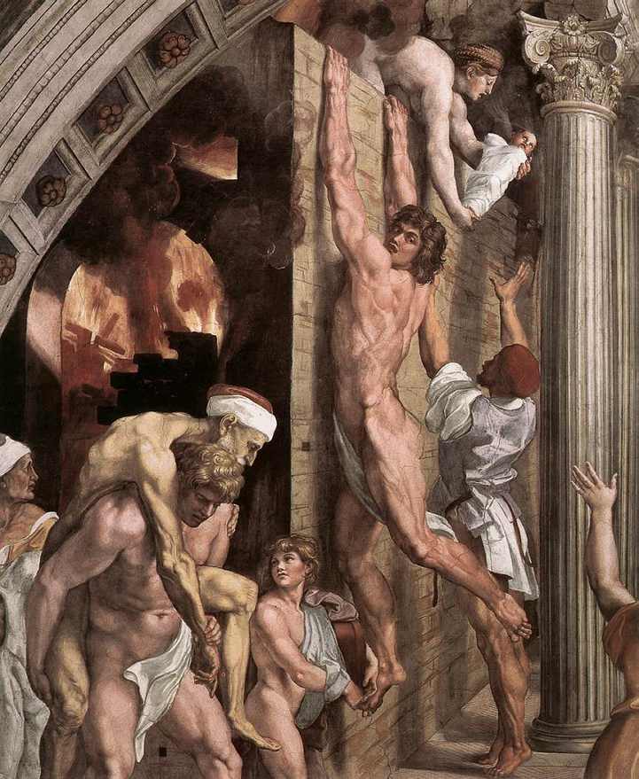 Raumansicht der Stanza dell’Incendio di Borgo
