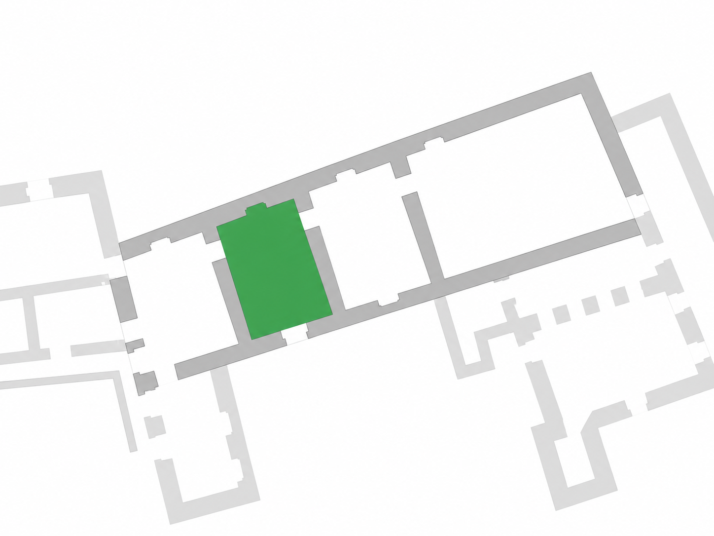 Grundriss der vier Raffael-Räume mit den Nummern 11 bis 14