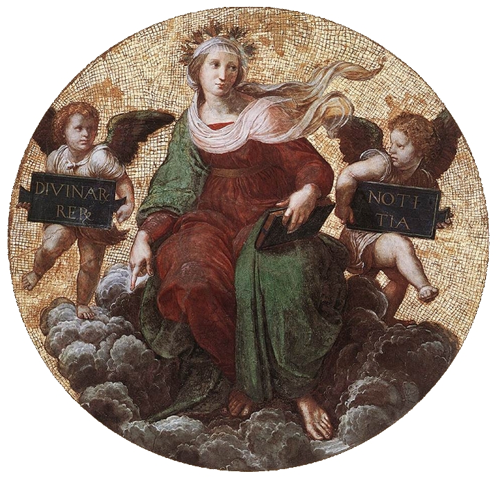 Theologie – Tondo im Deckengewölbe der Stanza della Segnatura