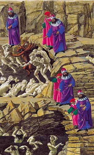 Dante und Vergil in der Hölle