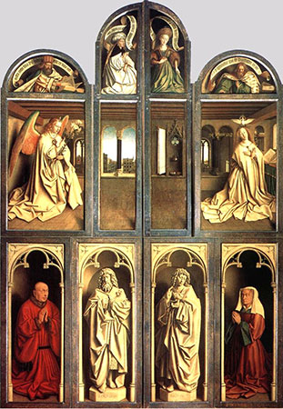 00a1432 Eyck Jan van The Ghent Altarpiece (wings closed)