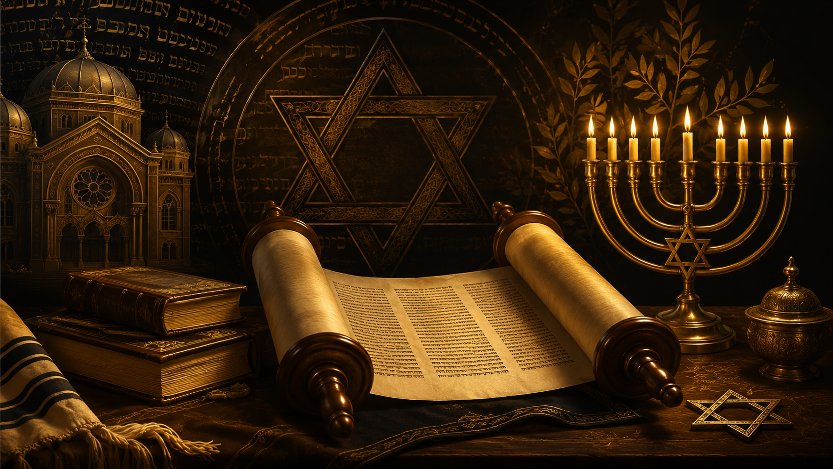 Judentum: Tora, Schrift, Synagoge und religiöse Symbole