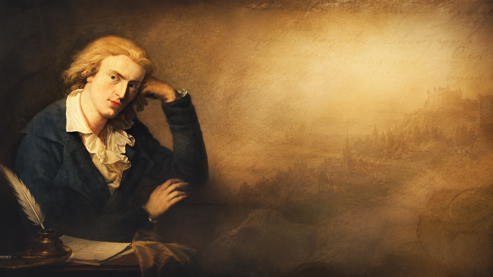 Künstlerische Darstellung Friedrich Schillers