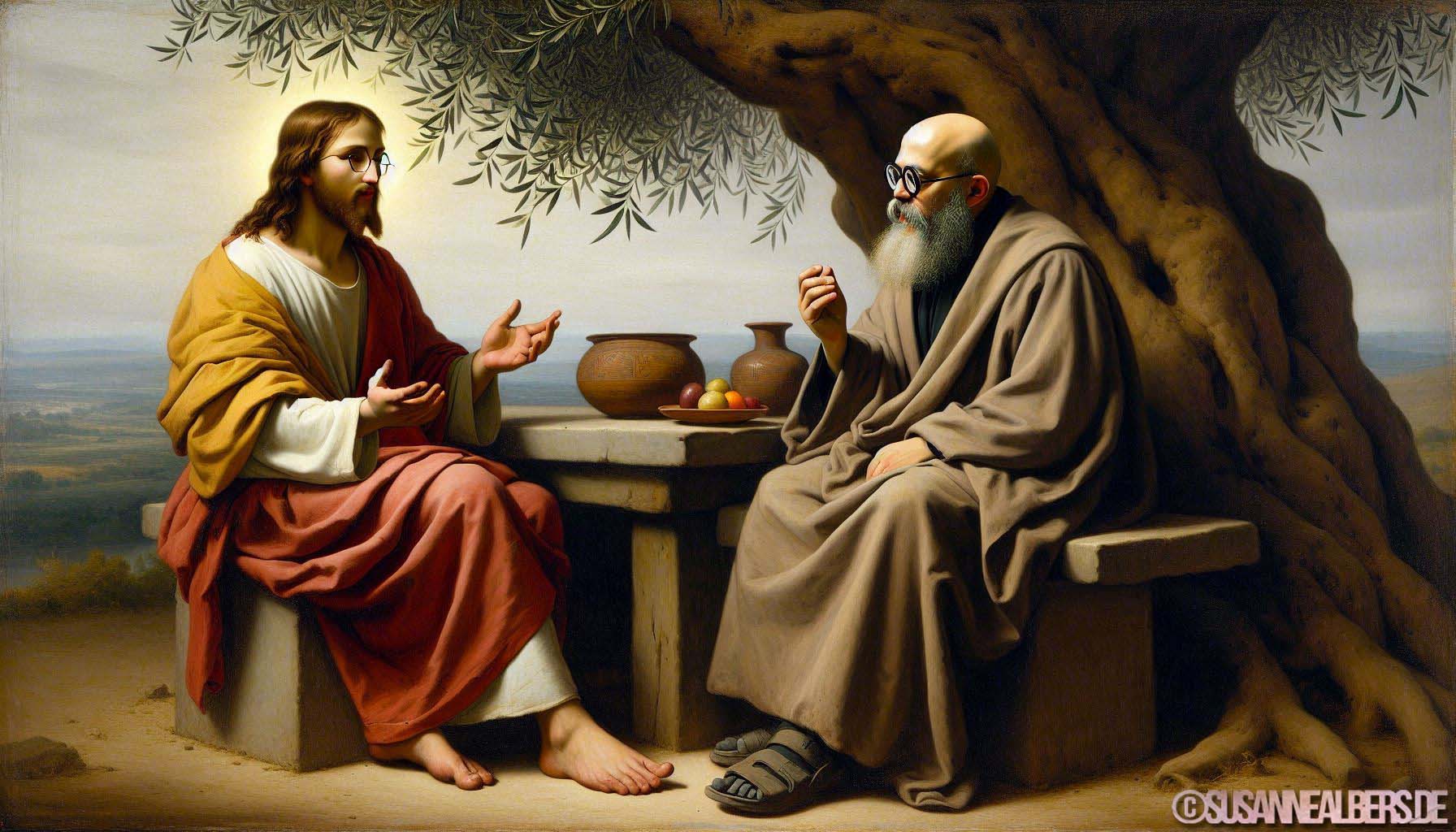 Jesus und Adorno an einem Tisch