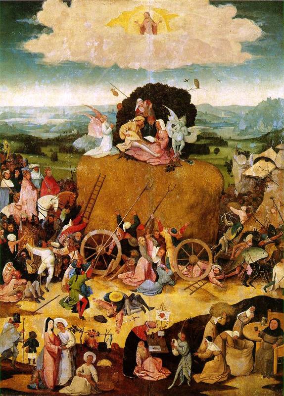 Der Heuwagen ca. 1490