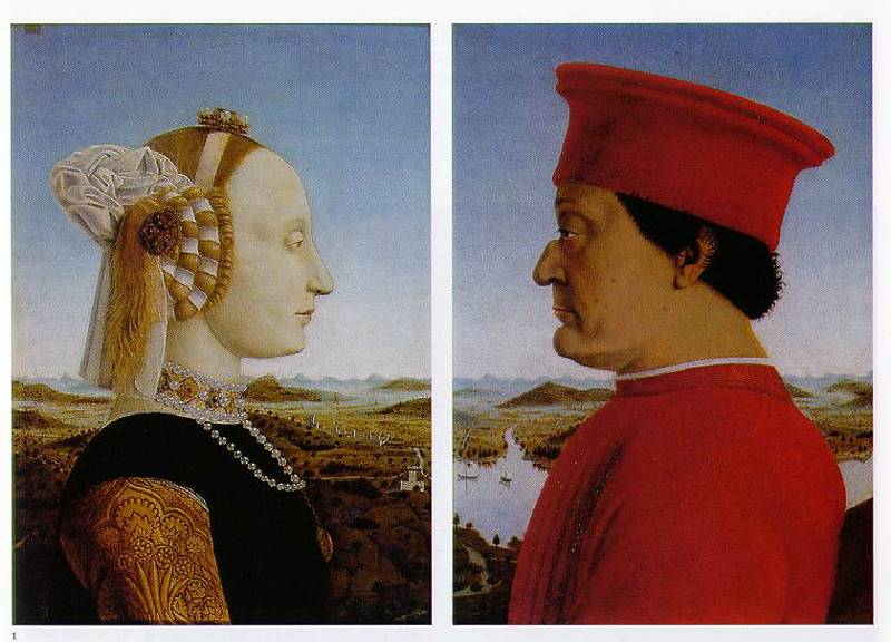 Battista Sforza und Federico da Montefeltro 1465-66