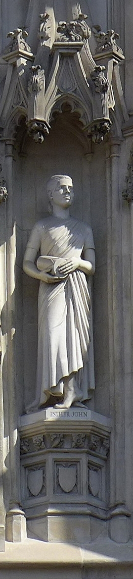 Statue von Esther John an Westminster Abbey