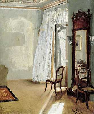 Das Balkonzimmer – Adolph Menzel