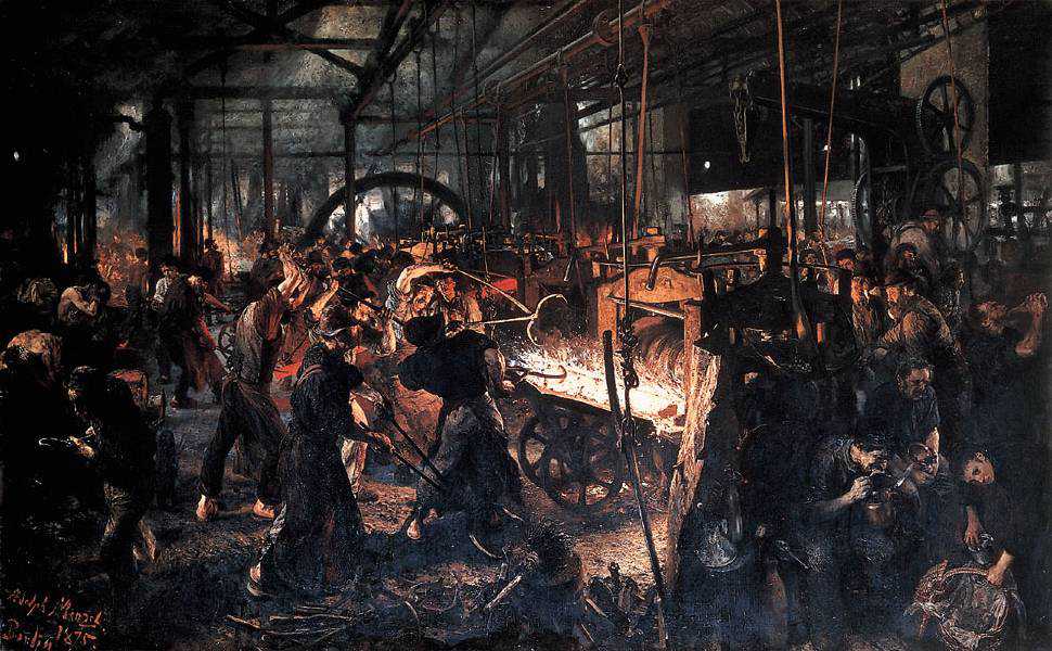 Adolph Menzel – Das Eisenwalzwerk, Beobachtung und Sehenlernen