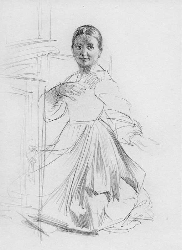 Skizze von Adolph Menzel, Blatt 3