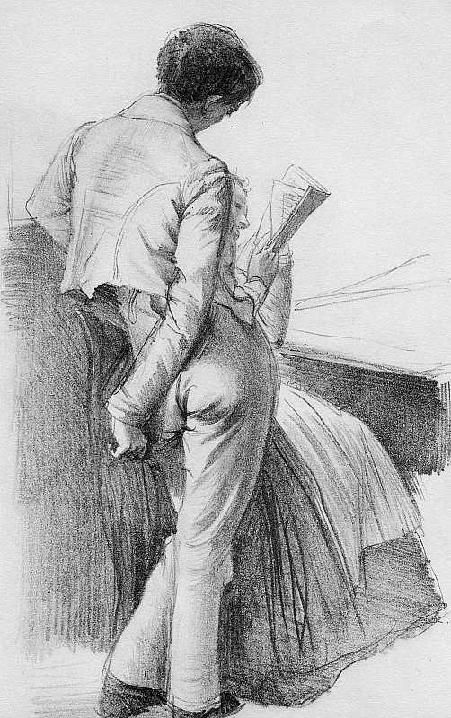 Skizze von Adolph Menzel, Blatt 4