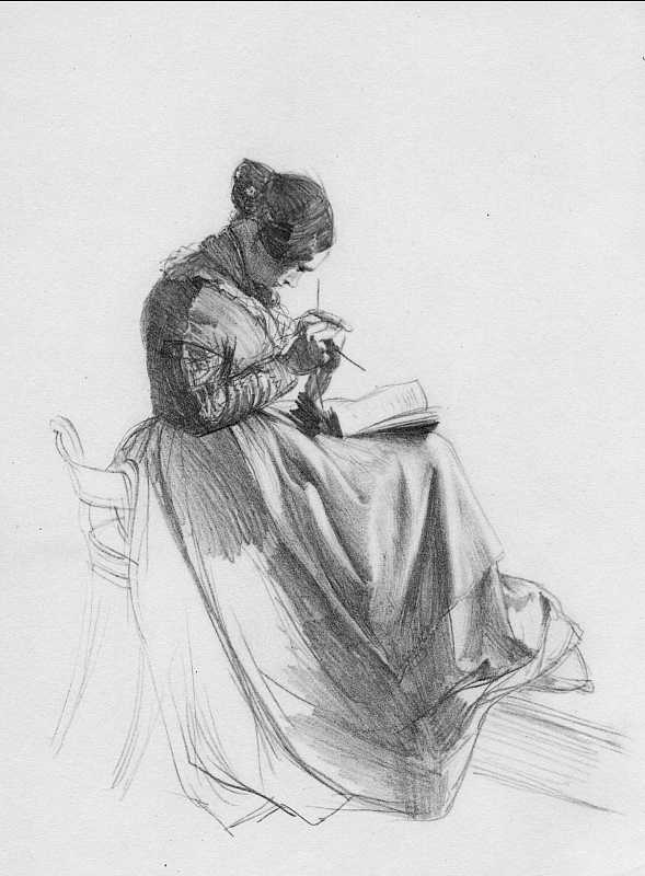 Skizze von Adolph Menzel, Blatt 5