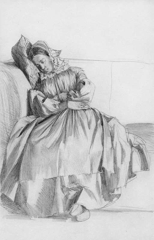 Skizze von Adolph Menzel, Blatt 6