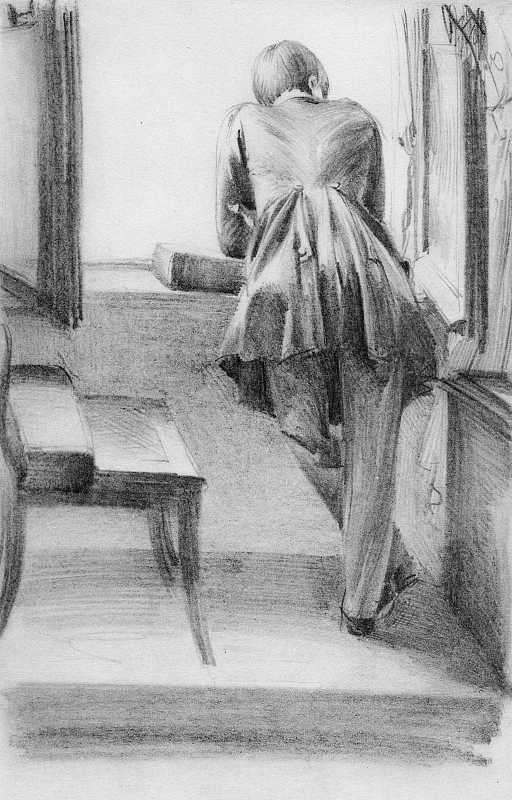 Skizze von Adolph Menzel, Blatt 7