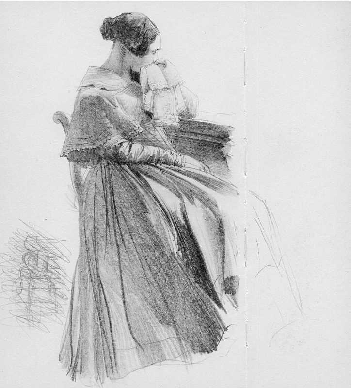 Skizze von Adolph Menzel, Blatt 10