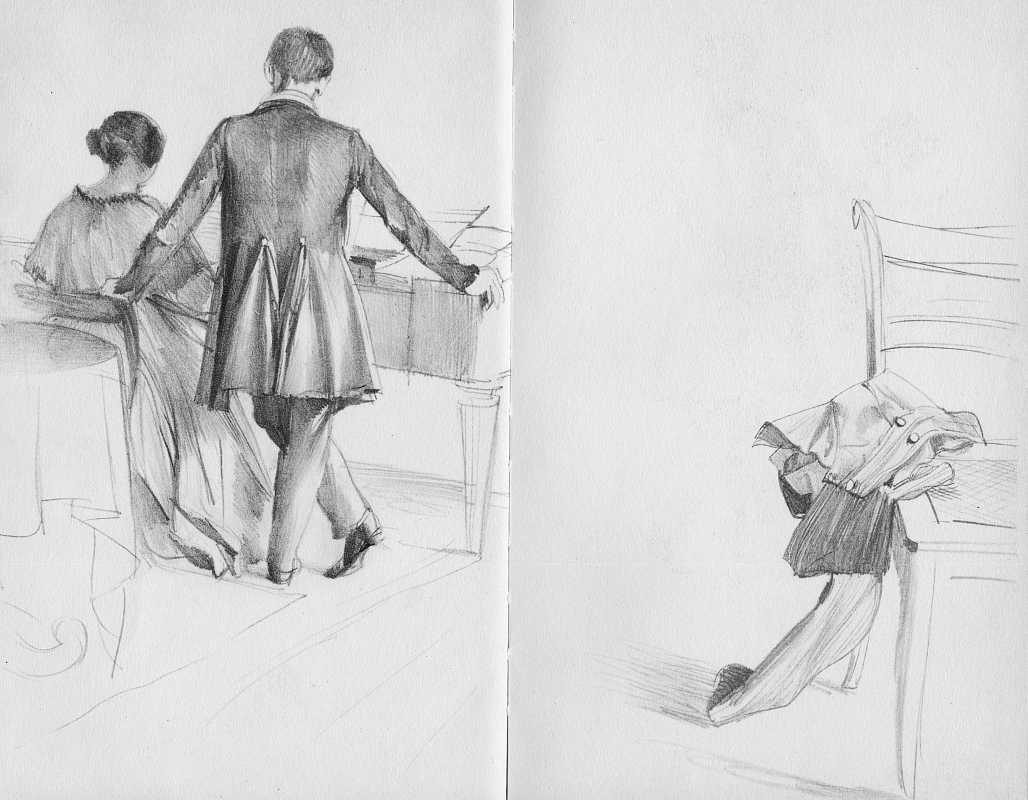 Skizze von Adolph Menzel, Blatt 13