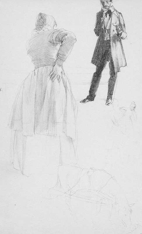 Skizze von Adolph Menzel, Blatt 22
