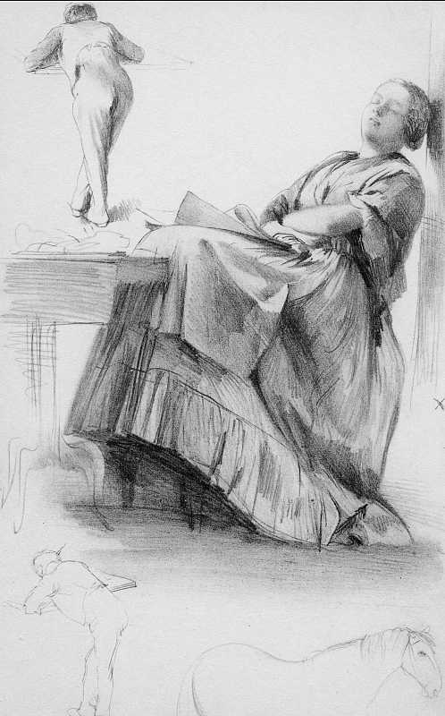 Skizze von Adolph Menzel, Blatt 24