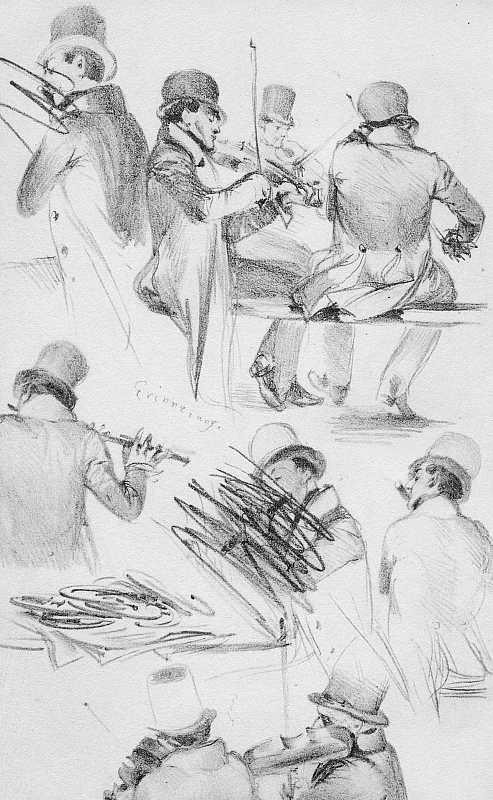 Skizze von Adolph Menzel, Blatt 34