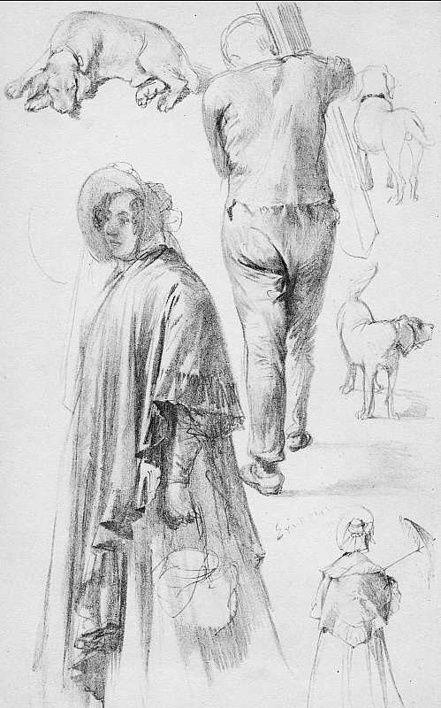 Skizze von Adolph Menzel, Blatt 40