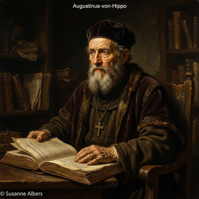 Künstlerische Darstellung: Augustinus von Hippo