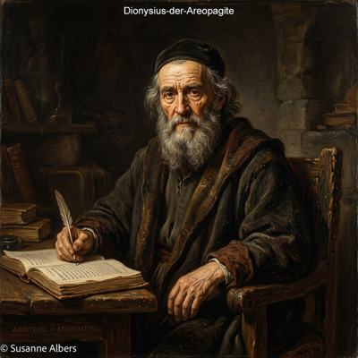 Künstlerische Darstellung: Dionysius der Areopagite