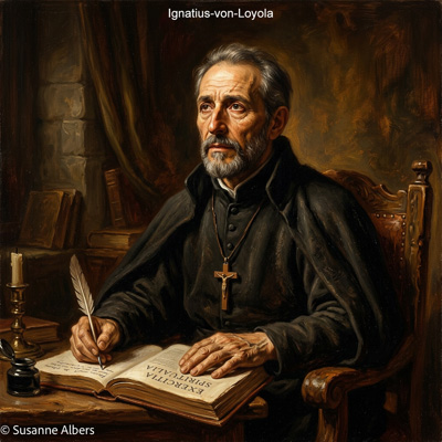 Künstlerische Darstellung: Ignatius von Loyola