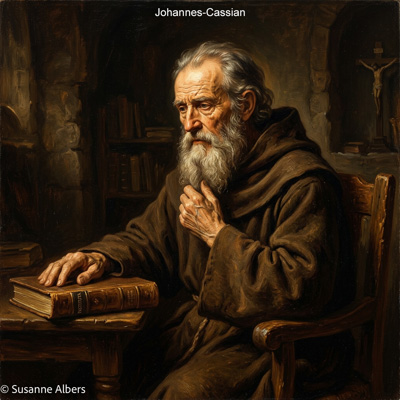 Künstlerische Darstellung: Johannes Cassian